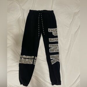 Pink bling sweatpants